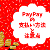 PayPay 支払い方法 注意点